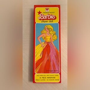 Vintage Barbie 1979 Fashion Photo Paper Doll Clothes Whitman Toy Box Craft Fun